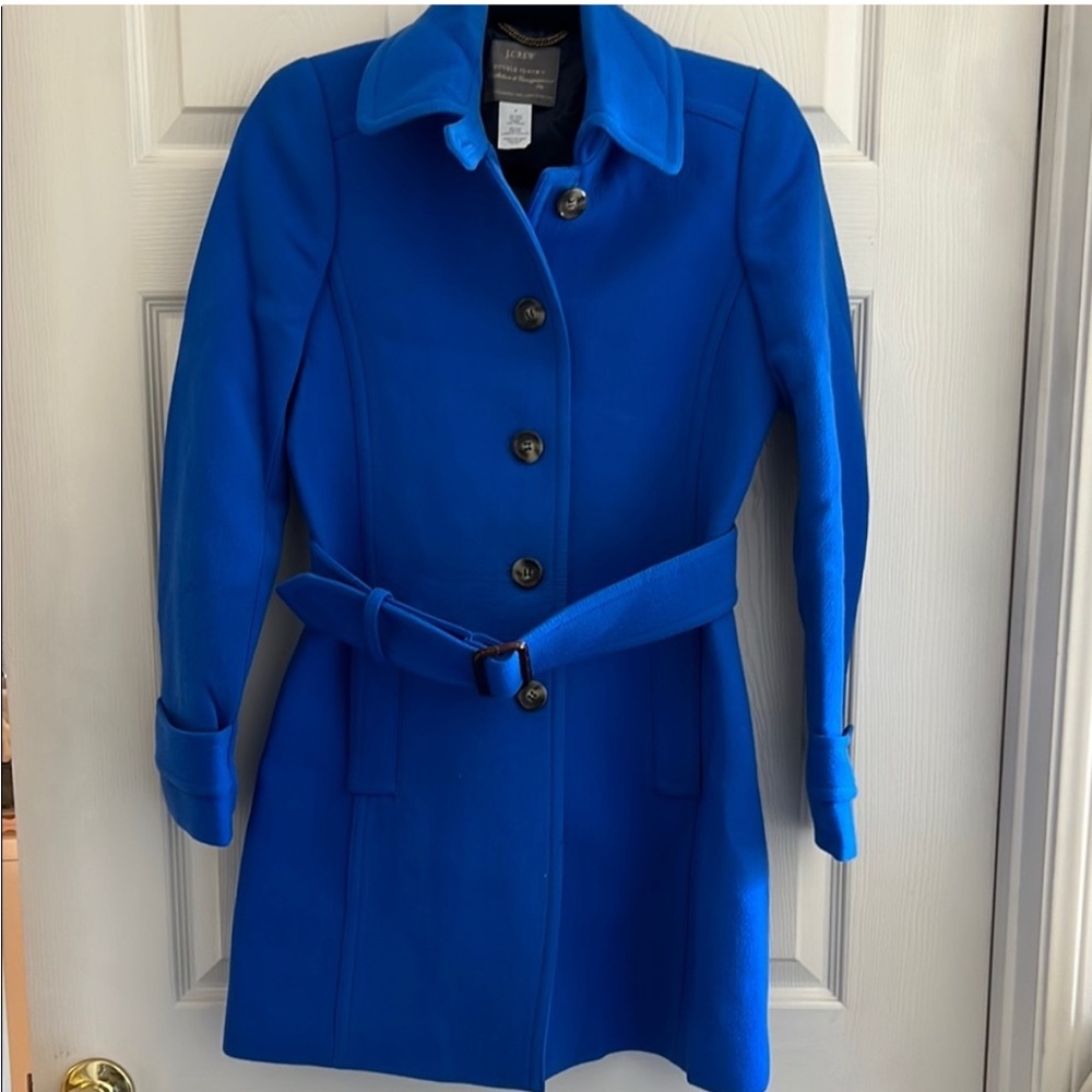 J. Crew Women's Royal Blue Trench Coat